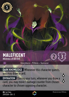 Maleficent - Mistress of All Evil (003-209) - Set 3: Into the Inklands - Disney Lorcana Enchanted