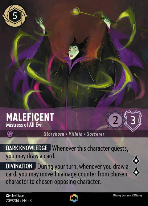 Maleficent - Mistress of All Evil (003-209) - Set 3: Into the Inklands - Disney Lorcana Enchanted
