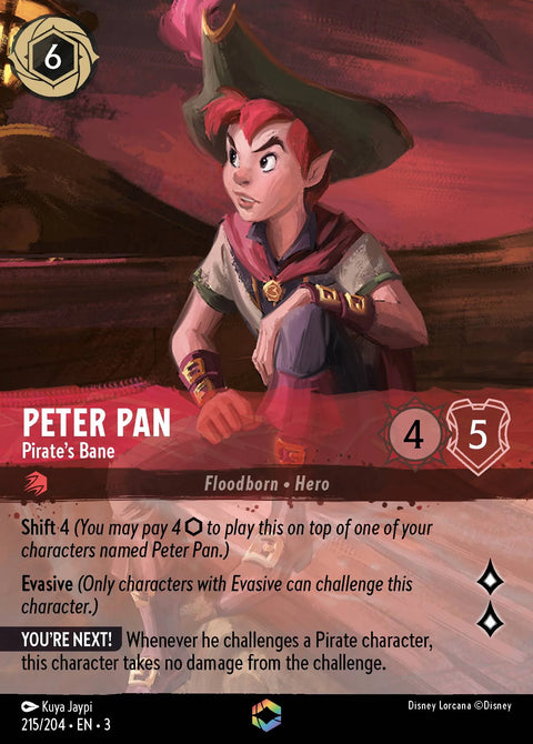 Peter Pan - Pirate's Bane (003-215) - Set 3: Into the Inklands - Disney Lorcana Enchanted