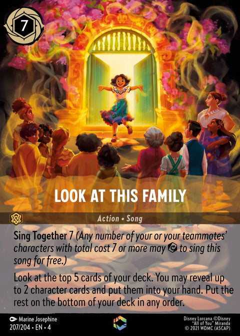 Look at This Family (004-207) - Set 4: Ursula's Return - Disney Lorcana Enchanted