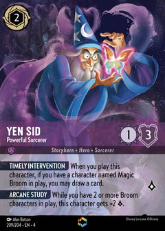 Yen Sid - Powerful Sorcerer (004-209) - Set 4: Ursula's Return - Disney Lorcana Enchanted