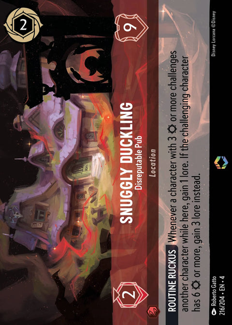 Snuggly Duckling - Disreputable Pub (004-216) - Set 4: Ursula's Return - Disney Lorcana Enchanted