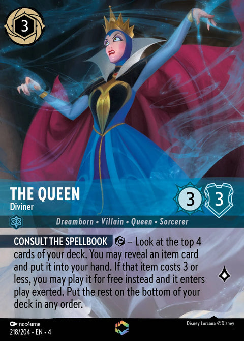 The Queen - Diviner (004-218) - Set 4: Ursula's Return - Disney Lorcana Enchanted