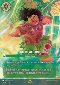 You're Welcome (005-213) - Set 5: Shimmering Skies - Disney Lorcana Enchanted