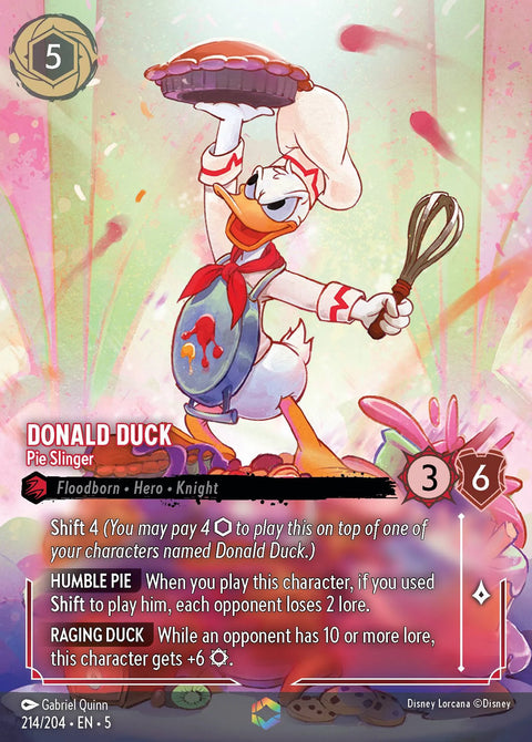 Donald Duck - Pie Slinger (005-214) - Set 5: Shimmering Skies - Disney Lorcana Enchanted