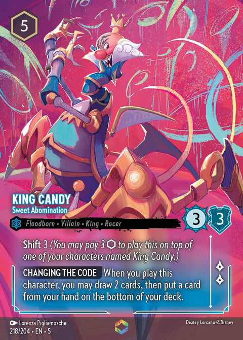 King Candy - Sweet Abomination (005-218) - Set 5: Shimmering Skies - Disney Lorcana Enchanted