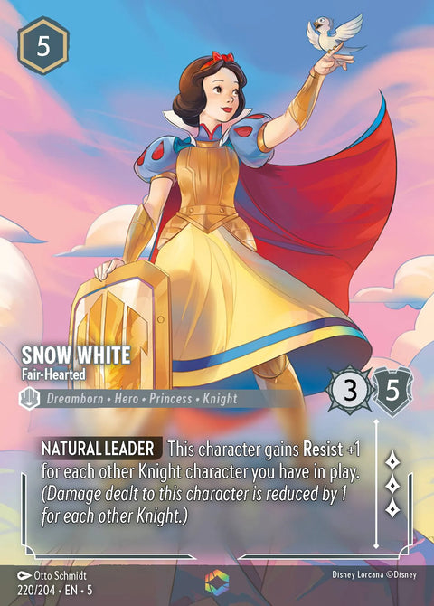 Snow White - Fair-Hearted (005-220) - Set 5: Shimmering Skies - Disney Lorcana Enchanted