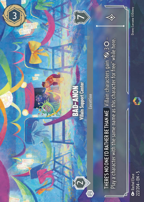 Bad-Anon - Villain Support Center (005-222) - Set 5: Shimmering Skies - Disney Lorcana Enchanted