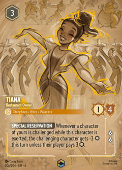 Tiana - Restaurant Owner (006-206) - Set 6: Azurite Sea - Disney Lorcana Enchanted