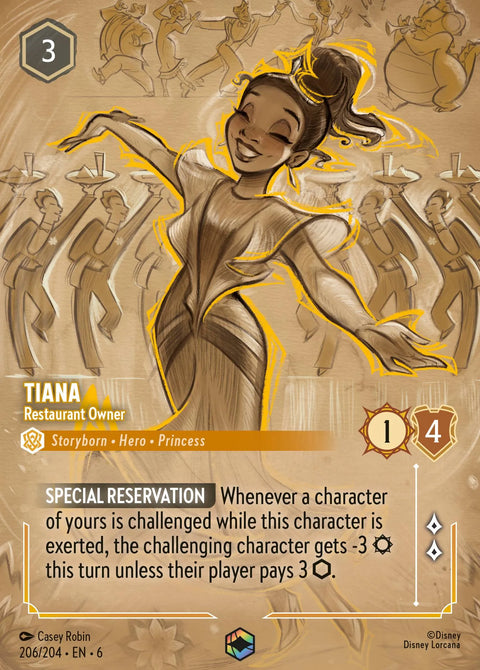 Tiana - Restaurant Owner (006-206) - Set 6: Azurite Sea - Disney Lorcana Enchanted