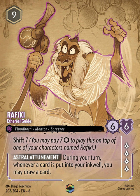 Rafiki - Ethereal Guide (006-208) - Set 6: Azurite Sea - Disney Lorcana Enchanted