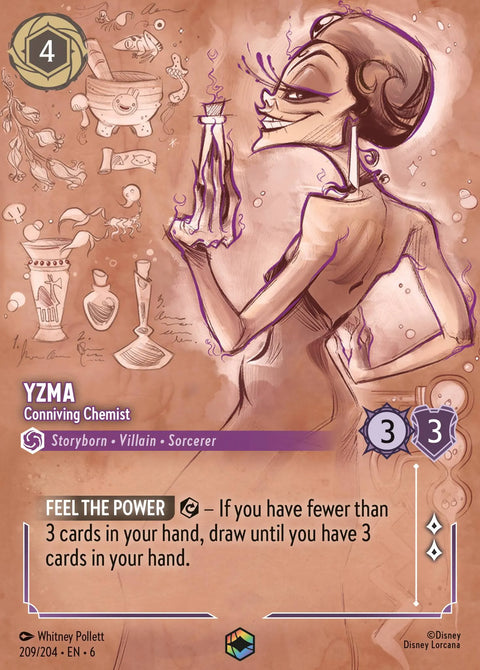 Yzma - Conniving Chemist (006-209) - Set 6: Azurite Sea - Disney Lorcana Enchanted