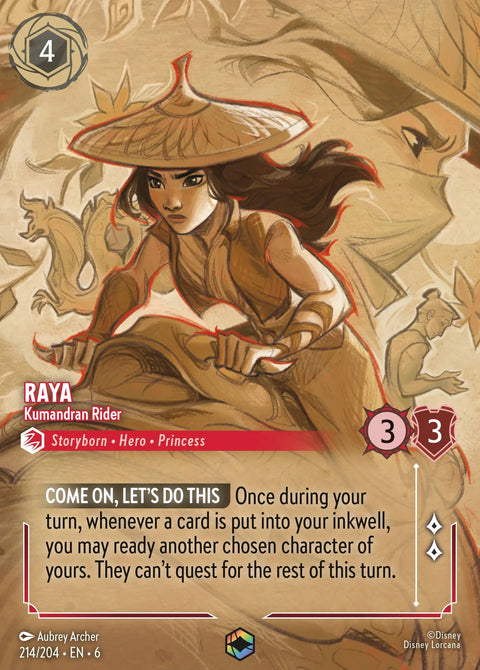 Raya - Kumandran Rider (006-214) - Set 6: Azurite Sea - Disney Lorcana Enchanted