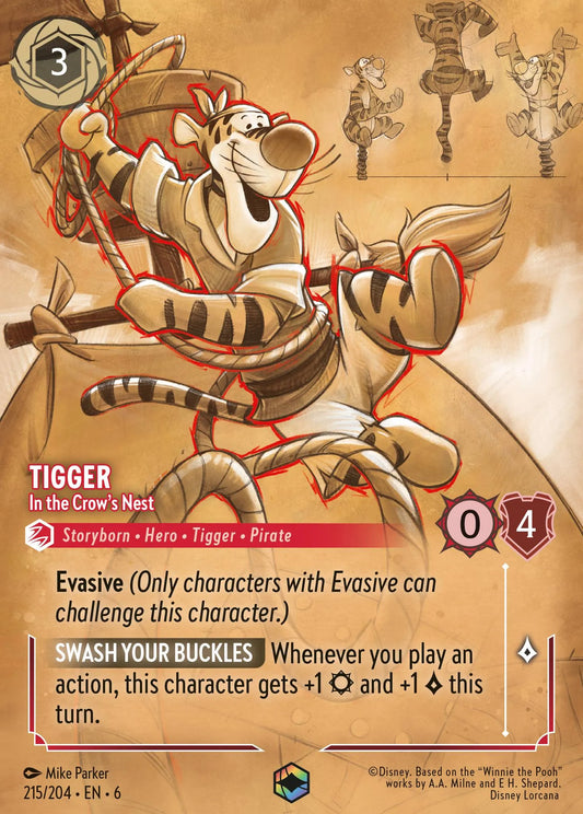 Tigger - In the Crow's Nest (006-215) - Set 6: Azurite Sea - Disney Lorcana Enchanted