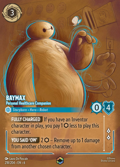 Baymax - Personal Healthcare Companion (006-218) - Set 6: Azurite Sea - Disney Lorcana Enchanted