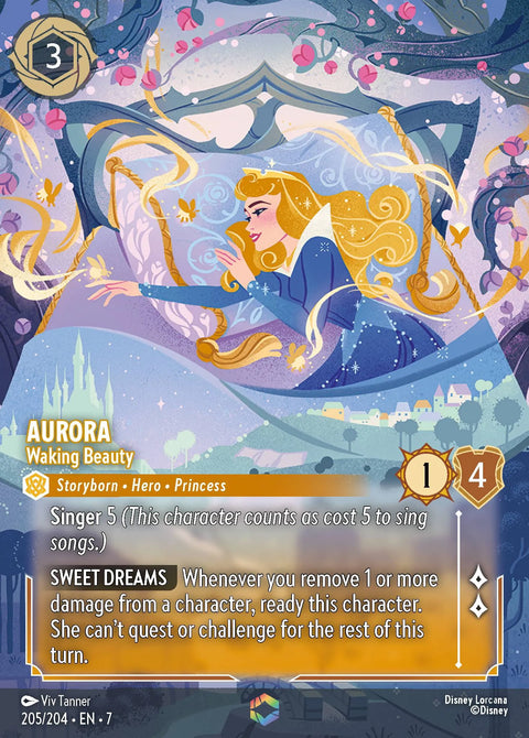 Aurora - Waking Beauty (007-205) - Set 7: Archazia's Island - Disney Lorcana Enchanted