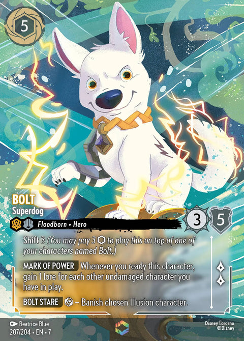 Bolt - Superdog (007-207) - Set 7: Archazia's Island - Disney Lorcana Enchanted