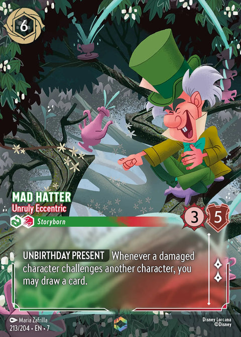 Mad Hatter - Unruly Eccentric (007-213) - Set 7: Archazia's Island - Disney Lorcana Enchanted