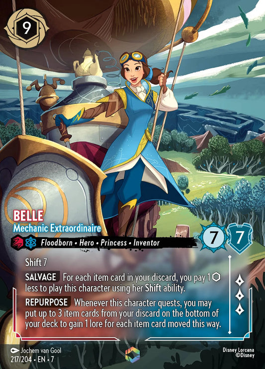 Belle - Mechanic Extraordinaire (007-217) - Set 7: Archazia's Island - Disney Lorcana Enchanted