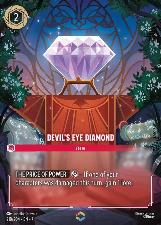 Devil's Eye Diamond (007-218) - Set 7: Archazia's Island - Disney Lorcana Enchanted