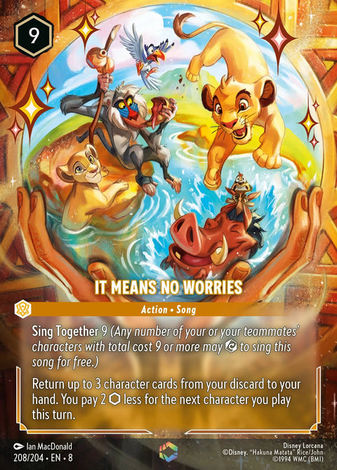It Means No Worries (008-208) - Set 8: Reign of Jafar - Disney Lorcana Enchanted