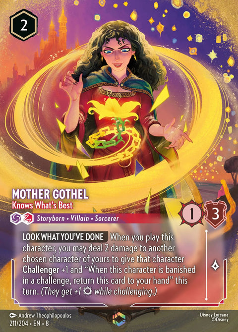 Mother Gothel - Knows What's Best (008-211) - Set 8: Reign of Jafar - Disney Lorcana Enchanted
