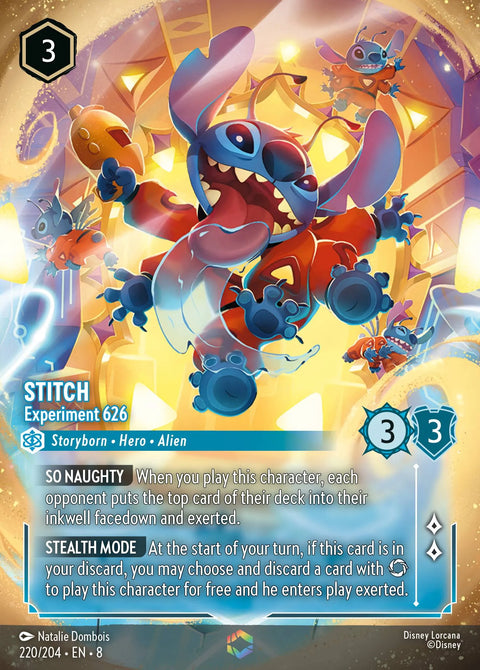Stitch - Experiment 626 (008-220) - Set 8: Reign of Jafar - Disney Lorcana Enchanted
