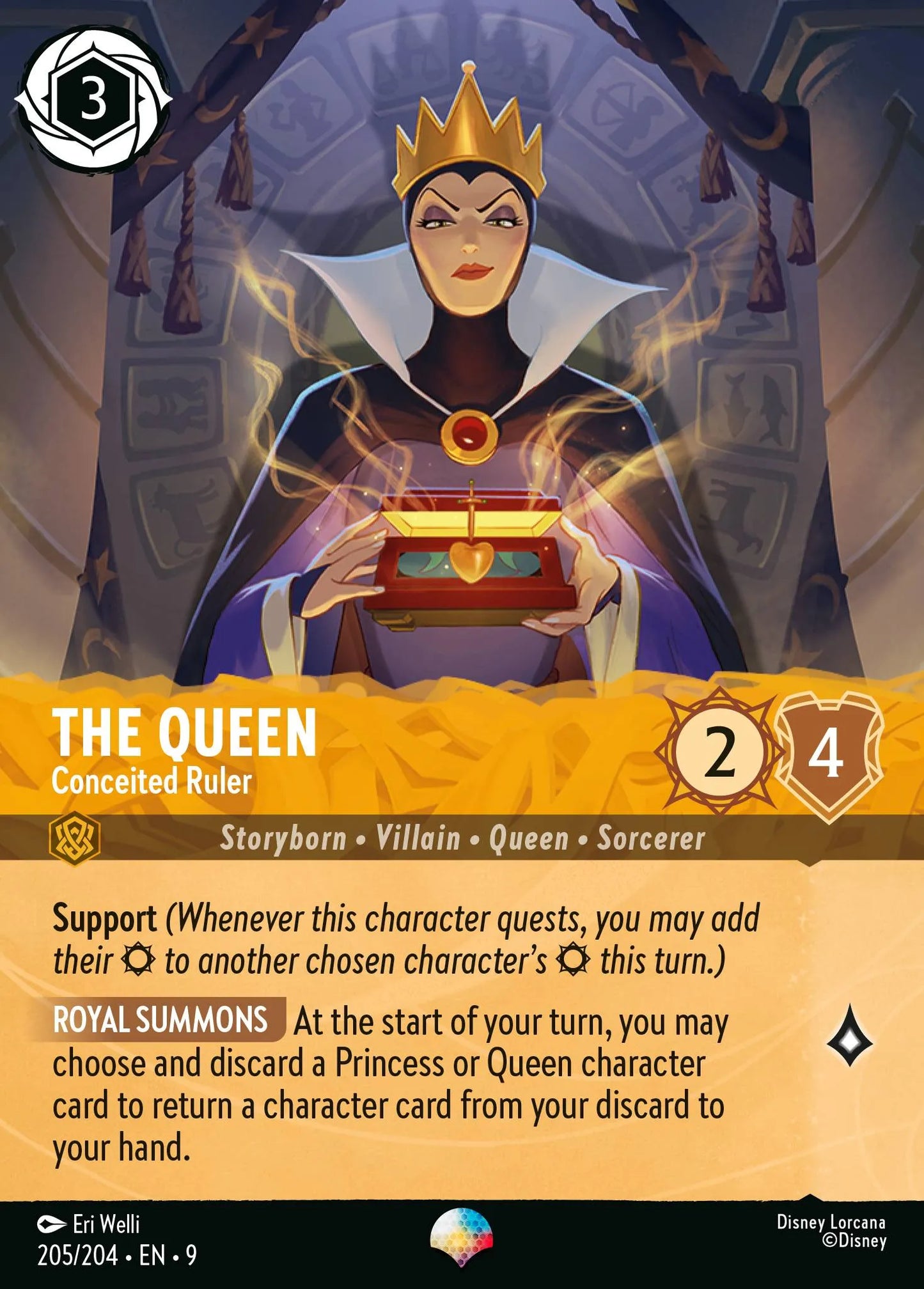 The Queen - Conceited Ruler (009-205) - Set 9: Fabled - Disney Lorcana Epic