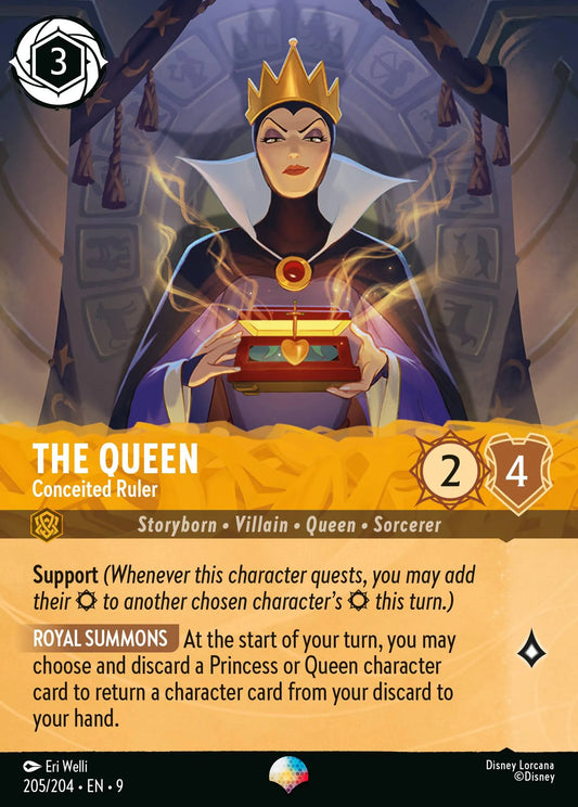 The Queen - Conceited Ruler (009-205) - Set 9: Fabled - Disney Lorcana Epic