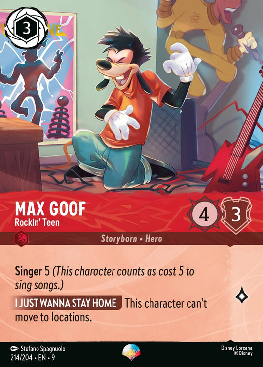 Max Goof - Rockin' Teen (009-214) - Set 9: Fabled - Disney Lorcana Epic