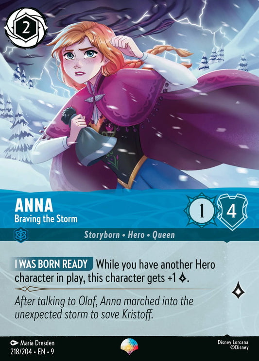 Anna - Braving the Storm (009-218) - Set 9: Fabled - Disney Lorcana Epic