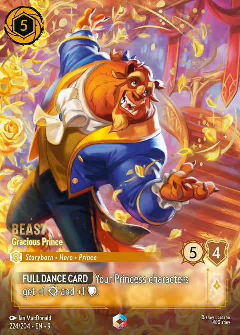 Beast - Gracious Prince (009-224) - Set 9: Fabled - Disney Lorcana Enchanted