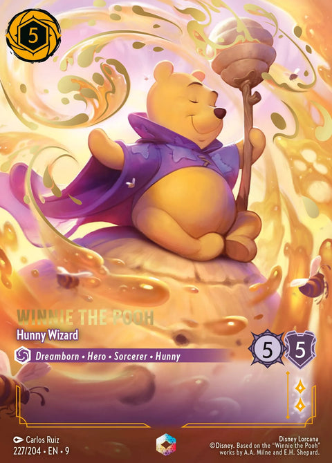 Winnie the Pooh - Hunny Wizard (009-227) - Set 9: Fabled - Disney Lorcana Enchanted