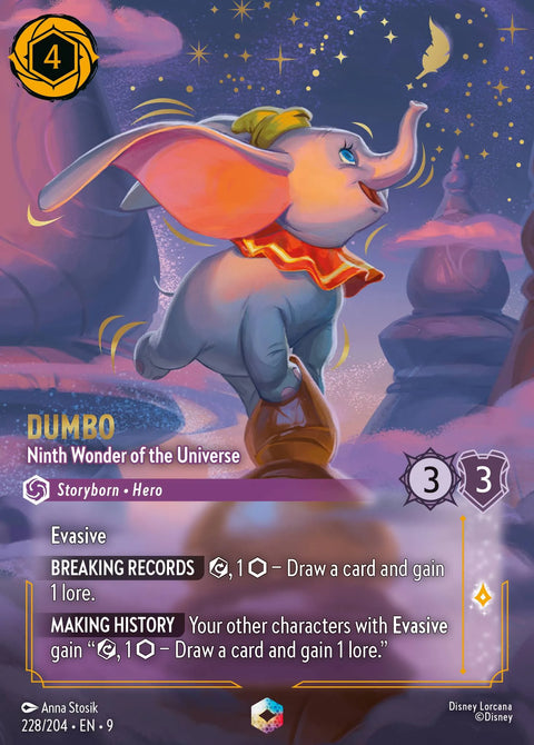 Dumbo - Ninth Wonder of the Universe (009-228) - Set 9: Fabled - Disney Lorcana Enchanted