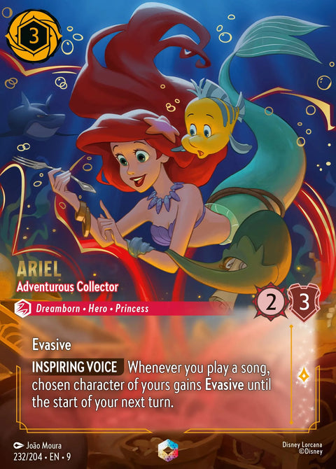 Ariel - Adventurous Collector (009-232) - Set 9: Fabled - Disney Lorcana Enchanted