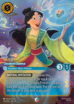Mulan - Considerate Diplomat (009-235) - Set 9: Fabled - Disney Lorcana Enchanted