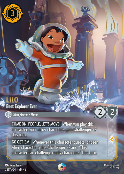 Lilo - Best Explorer Ever (009-238) - Set 9: Fabled - Disney Lorcana Enchanted