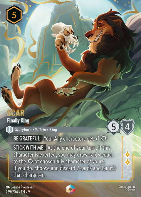 Scar - Finally King (009-239) - Set 9: Fabled - Disney Lorcana Enchanted