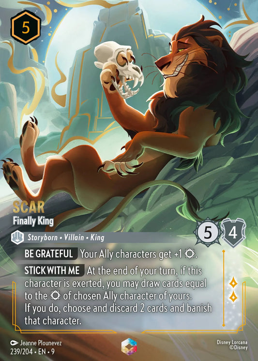 Scar - Finally King (009-239) - Set 9: Fabled - Disney Lorcana Enchanted