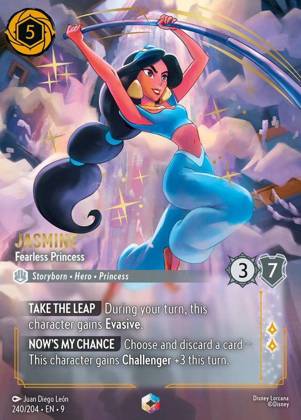 Jasmine - Fearless Princess (009-240) - Set 9: Fabled - Disney Lorcana Enchanted