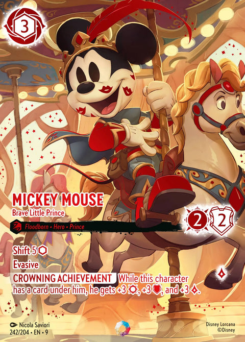 Mickey Mouse - Brave Little Prince (009-242) - Set 9: Fabled - Disney Lorcana Iconic