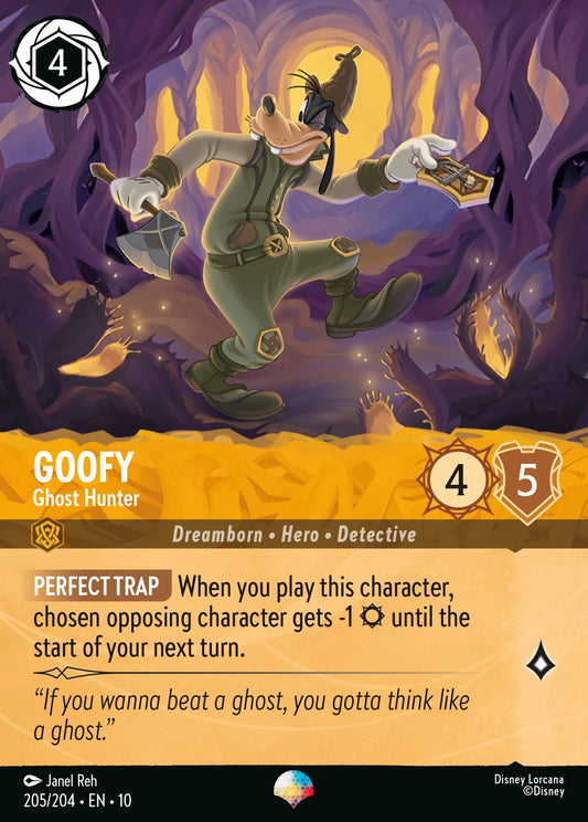 Goofy - Ghost Hunter (010-205) - Set 10: Whispers in the Well - Disney Lorcana Epic
