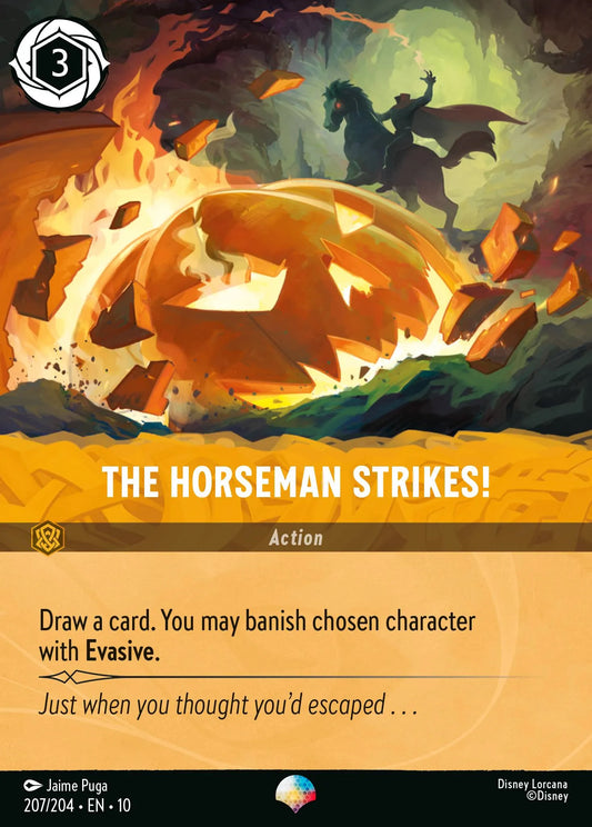 The Horseman Strikes! (010-207) - Set 10: Whispers in the Well - Disney Lorcana Epic