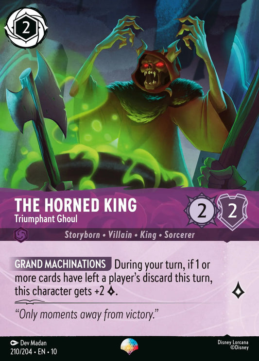 The Horned King - Triumphant Ghoul (010-210) - Set 10: Whispers in the Well - Disney Lorcana Epic