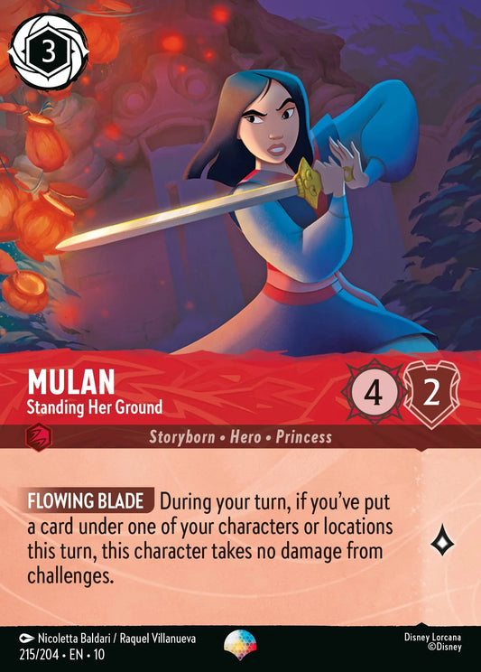 Mulan - Standing Her Ground (010-215) - Set 10: Whispers in the Well - Disney Lorcana Epic