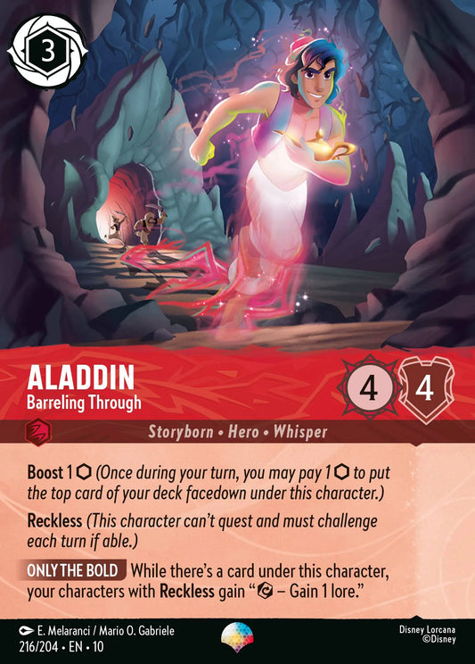 Aladdin - Barreling Through (010-216) - Set 10: Whispers in the Well - Disney Lorcana Epic