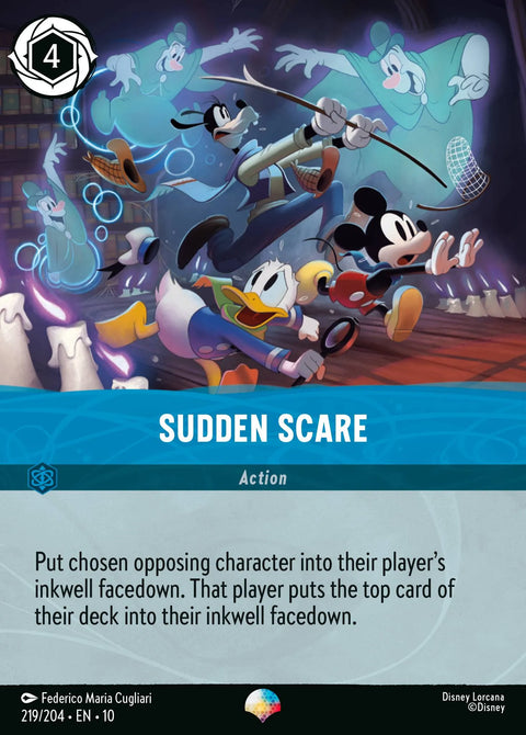 Sudden Scare (010-219) - Set 10: Whispers in the Well - Disney Lorcana Epic