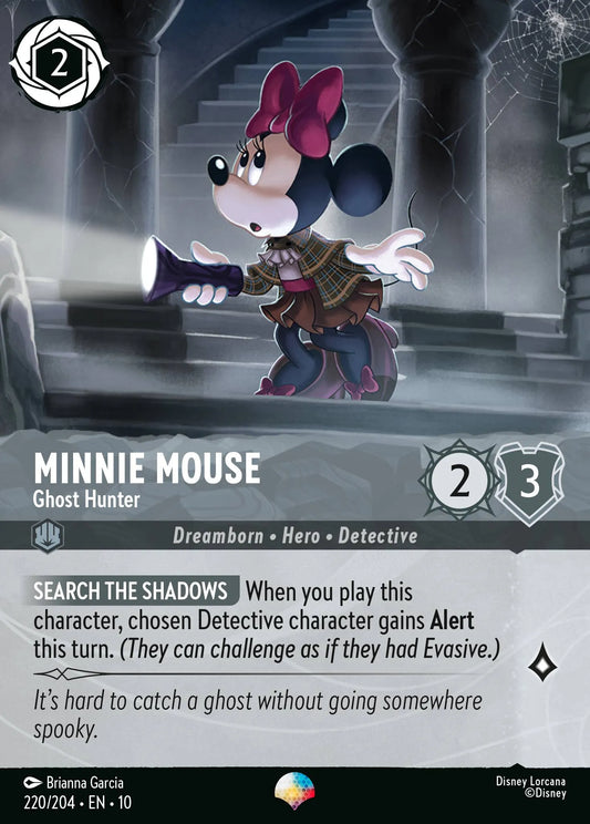 Minnie Mouse - Ghost Hunter (010-220) - Set 10: Whispers in the Well - Disney Lorcana Epic
