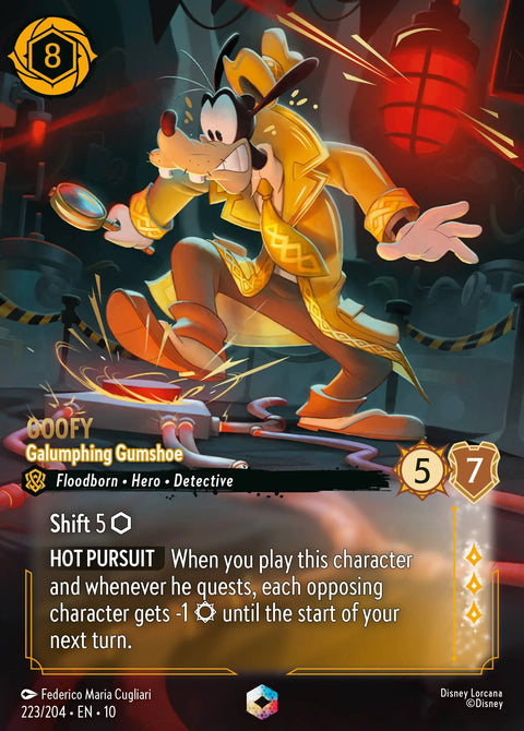 Goofy - Galumphing Gumshoe (010-223) - Set 10: Whispers in the Well - Disney Lorcana Enchanted