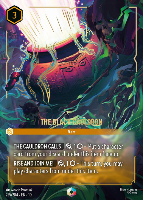 The Black Cauldron (010-225) - Set 10: Whispers in the Well - Disney Lorcana Enchanted